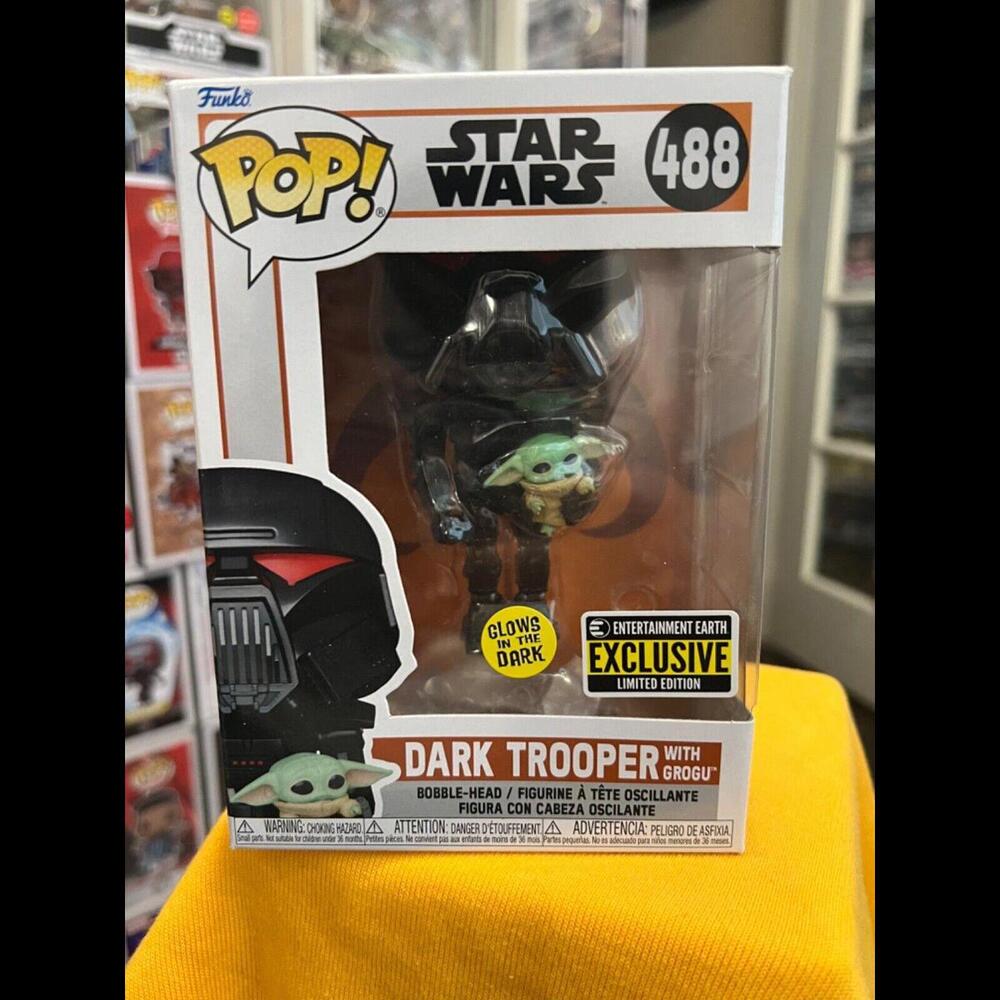 Funko Pop! Vinyl: Star Wars - Dark Trooper with Grogu - Entertainment Earth...‎
